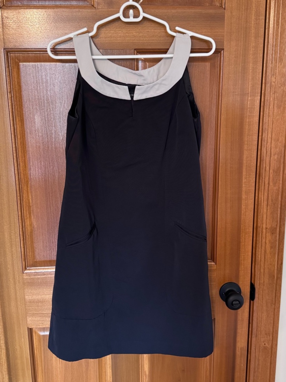 Nine West Black Mini Shift Dress with Pockets - Size 4